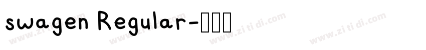 swagen Regular字体转换
